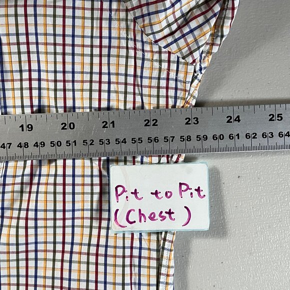 Gitman Bros Made in USA Check Long Sleeve Button Down Shirt - Men's Size 16/36 - Picture 7 of 10